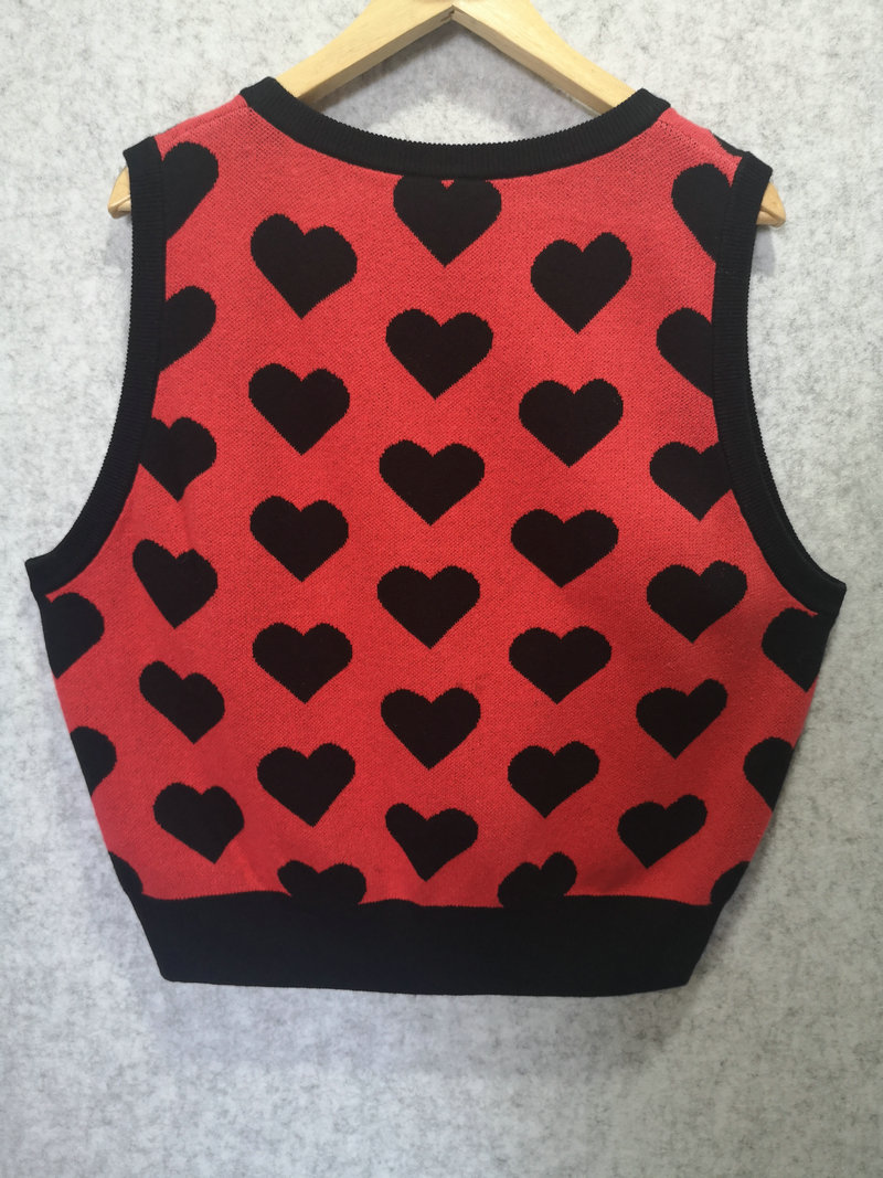 KNIT HEART TANK TOP 12GG 2/28 60%COTTON 40%ACYRLIC