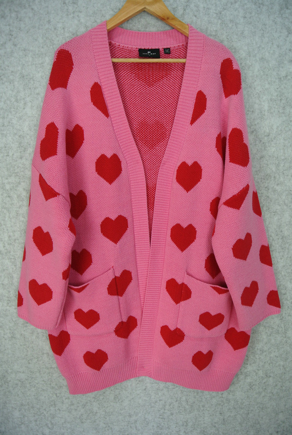 ALL MY HEART LONG CARDIGAN 7GG 2/16 60%COTTON 40%BULKY ACRYLIC