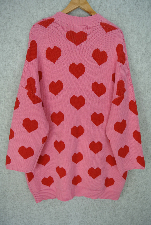 ALL MY HEART LONG CARDIGAN 7GG 2/16 60%COTTON 40%BULKY ACRYLIC